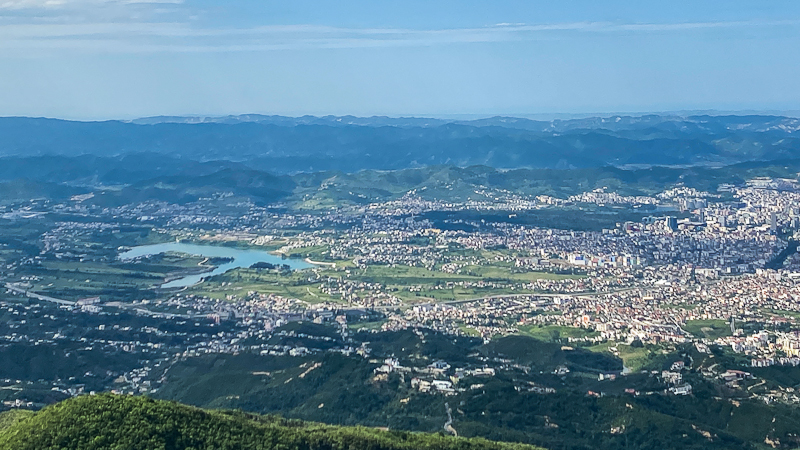 Tirana, Blick vom Dajti