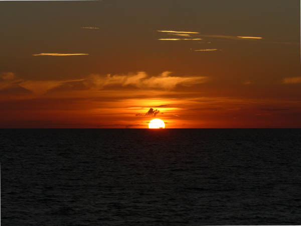 letzter Abend auf dem Schiff